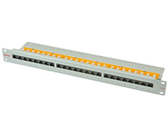 Slika od PATCH PANEL 24-port UTP Cat.6, 19", sivi, Roline