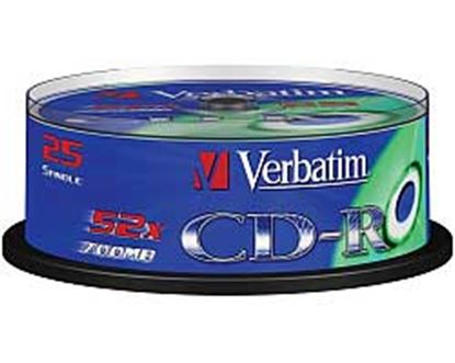 Slika od CD Recordable 700MB Verbatim DataLife, 25pack  52×  spindle EP, 43432