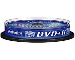 Slika od DVD+R Verbatim Matt Silver 4.7GB 16× 10pk spindle, 43498