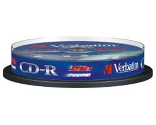 Slika od CD Recordable 700MB Verbatim DataLife, 10 pack 52× spindle EP, 43437