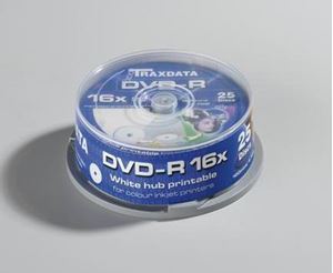 Slika od DVD-R Traxdata 4.7GB, 16x, Full Printable, cake 25