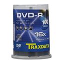 Slika od DVD-R Traxdata 4.7GB, 16x, 100 komada cake, Silver, 9077F3QTRA001