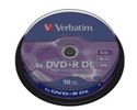 Slika od DVD+R DL Verbatim Double Layer 8.5GB 10 pack 8× spindle, 43666