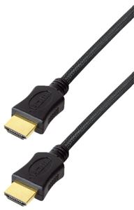 Slika od HDMI kabel HDMI M - HDMI M   1,5 m Transmedia High Speed HDMI 1.4 nylon braided cable C 210-1,5 ZINL