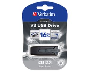 Slika od USB 3.0 Flash Memory Drive  16GB Verbatim V3, crni, V049172