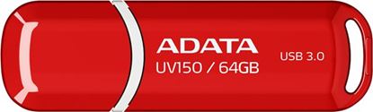 Slika od USB 3.0 Flash Memory Drive  64GB ADATA DashDrive UV150 Red AD, AUV150-64G-RRD