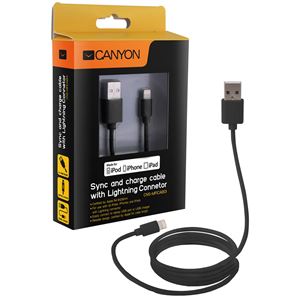 Slika od CANYON CNS-MFICAB01B Ultra-compact MFI Cable, Black