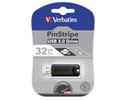 Slika od USB 3.0 Flash Memory Drive  32GB Verbatim Store'n'Go PinStripe, crni, V049317