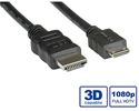 Slika od HDMI kabel HDMI M - HDMI M (C - Mini)  2 m Roline VALUE High Speed with Ethernet