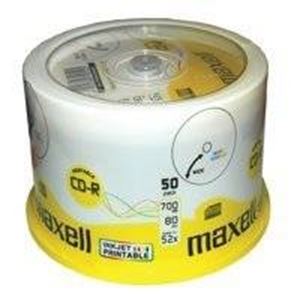 Slika od CD Recordable 700MB Maxell 52x, 50 kom spindle, printabilni
