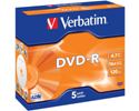 Slika od DVD-R Verbatim Matt Silver 4.7GB 5 pack 16× JC, 43519