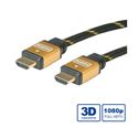 Slika od HDMI kabel HDMI M - HDMI M   3 m Roline GOLD kabel sa mrežom