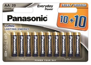 Slika od AA (R6) 1,5 V Panasonic Everyday Power, LR6EPS/20BW 10+10F, 20-pack