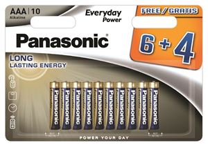 Slika od AAA (R03) 1,5 V Panasonic Everyday Power, LR03EPS/10BW 6+4F, 10-pack