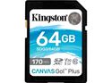 Slika od Secure Digital card  64 GB Kingston Canvas Go! Plus SD, SDG3/64GB