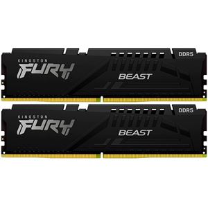 Slika od DIMM DDR5 32 GB x2 Kit 6000 MHz Kingston FURY Beast Black XMP, KF560C30BBK2-64