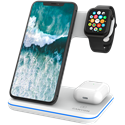 Slika od CANYON WS-303 3in1 Wireless charger, with touch button for Running water light White