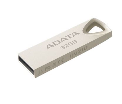 Slika od USB 2.0 Flash Memory Drive  32GB ADATA UV210 Metal, AUV210-32G-RGD