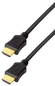 Slika od HDMI kabel HDMI M - HDMI M   3 m Transmedia High Speed HDMI 1.4 nylon braided cable C 210-3 ZINL