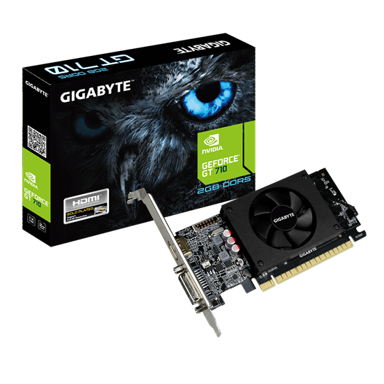 Slika od GeForce GT710 2GB DDR5 64-bit Gigabyte, GVN710D52L-00-G