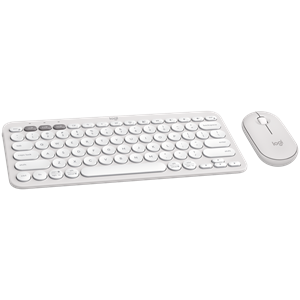 Slika od Logitech Pebble 2 Bluetooth Keyboard Combo, TONAL WHITE