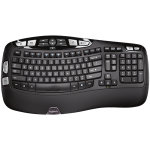 Slika od Logitech Wave Bluetooth ergonomic keyboard, GRAPHITE