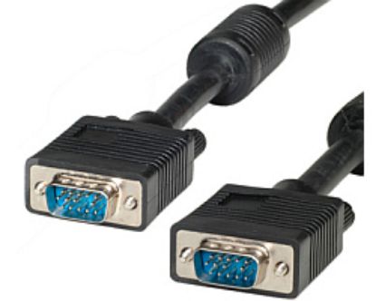 Slika Monitor kabel High Quality HD15 M/M  6 m + ferrit cores, Roline