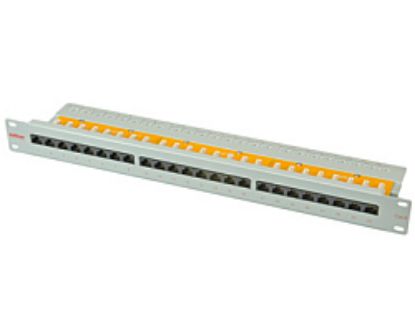 Slika PATCH PANEL 24-port UTP Cat.6, 19", sivi, Roline