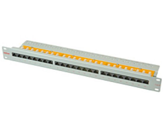 Slika PATCH PANEL 24-port UTP Cat.6, 19", sivi, Roline