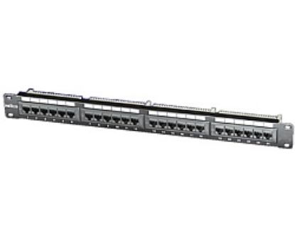 Slika PATCH PANEL 24-port UTP Cat.5e, 19", crni, Roline