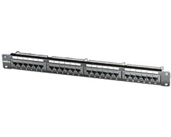 Slika PATCH PANEL 24-port UTP Cat.5e, 19", crni, Roline