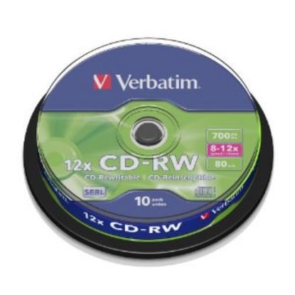 Slika CD Rewritable 700MB Verbatim DataLife Plus 10pk spindle 8-10×, 43480
