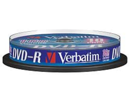 Slika DVD-R Verbatim Matt Silver 4.7GB 16× 10pk spindle, 43523