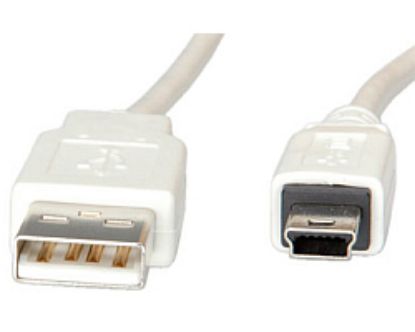 Slika USB 2.0 Cable Mini, Type A - 5pin, 1.8 m, Roline VALUE