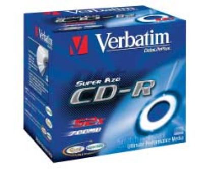 Slika CD Recordable 700MB Verbatim DataLife Plus 52× 10kom. Crystal JC, 43327