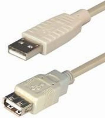 Slika USB 2.0 TIP A-A M/F  1.8 m, Transmedia C140-KHL