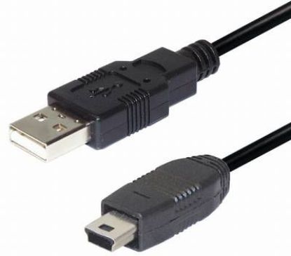 Slika USB 2.0 Cable Mini, Type A - 5pin, 2 m, Transmedia C158-L