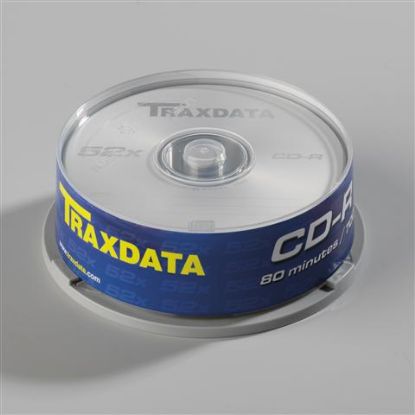 Slika CD Recordable 700MB Traxdata, 52x, 80 min, brand cake 25