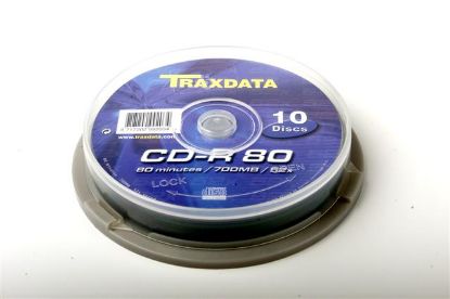 Slika CD Recordable 700MB Traxdata, 52x, 80 min, brand cake 10