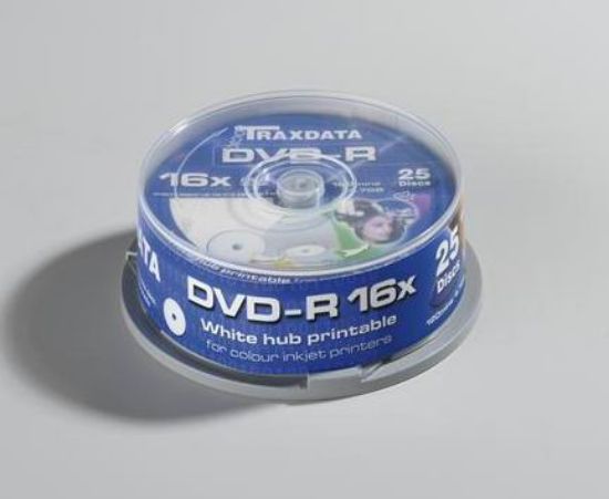 Slika DVD-R Traxdata 4.7GB, 16x, Full Printable, cake 25
