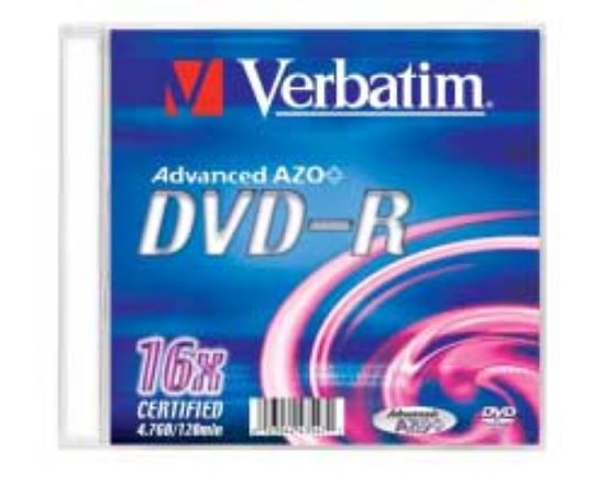 Slika DVD-R Verbatim Matt Silver 4.7GB single pack 16× SC, 43547