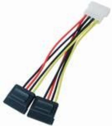 Slika S-ATA power cable 0,16 m Transmedia C187-BL