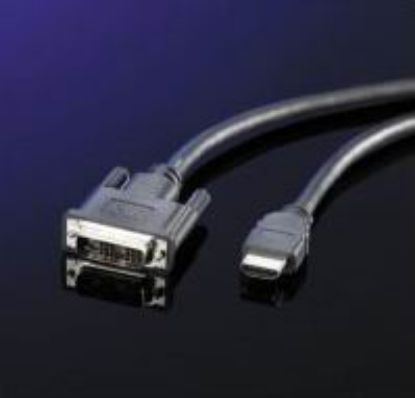 Slika DVI cable DVI-M - HDMI-M, 3 m, Roline