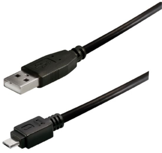 Slika USB 2.0 TIP A-Micro B M/M,  1.8 m, Transmedia C250-L