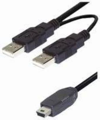 Slika USB 2.0 TIP 2xA-A M/M Mini  1,5 m NaviaTec USB-217