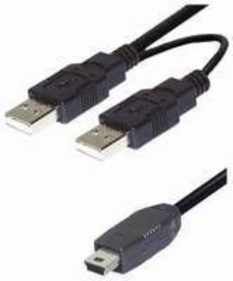 Slika USB 2.0 TIP 2xA-A M/M Mini  1,5 m NaviaTec USB-217