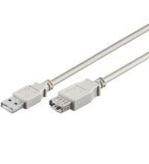 Slika USB 2.0 TIP A-A M/F  5.0 m, NaviaTec USB-222