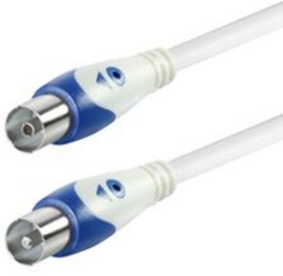 Slika TV-SAT kabel IEC-plug straight 9,5 mm - IEC jack straight 9,5 mm 1,5 m Transmedia FK 100-1,5 L