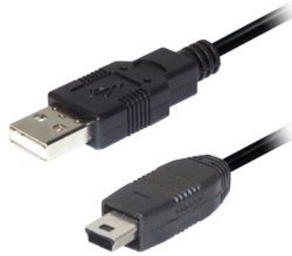 Slika USB 2.0 Cable Mini, Type A - 5pin, 1.0 m, Transmedia C158-L