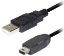 Slika USB 2.0 Cable Mini, Type A - 5pin, 1.0 m, Transmedia C158-L